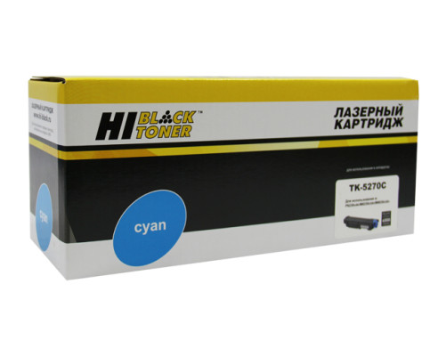 Тонер-картридж Hi-Black (HB-TK-5270C) для Kyocera M6230cidn/M6630/P6230cdn, голубой (6000 стр.)