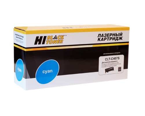 Тонер-картридж Hi-Black (HB-CLT-C407S) для Samsung CLP-320/320n/325/CLX-3185, голубой (1000 стр.)
