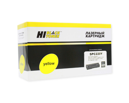 Картридж Hi-Black (HB-SPC220Y) для Ricoh Aficio SPC220DN/C221DN/C222SF/C240DN, желтый (2000 стр.)