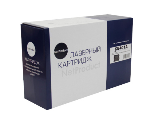 Картридж NetProduct (N-CE401A) для HP LJ Enterprise 500 color M551n/M575dn, голубой (6000 стр.)