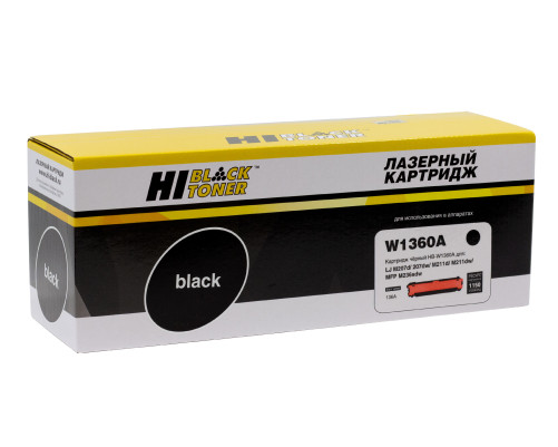 Картридж Hi-Black (HB-W1360A) для HP LaserJet M211/MFP M236, (1150 стр.) без чипа