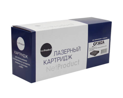 Картридж NetProduct для HP CLJ Pro MFP M476dn/dw/nw, №312A, желтый (2700 стр.)