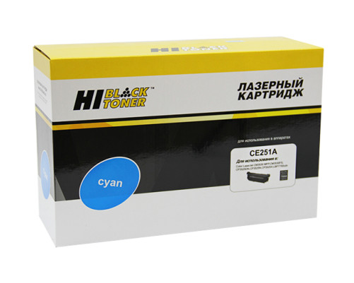 Картридж Hi-Black (HB-CE251A) для HP CLJ CP3525/CM3530, восстановленный, голубой (7000 стр.)
