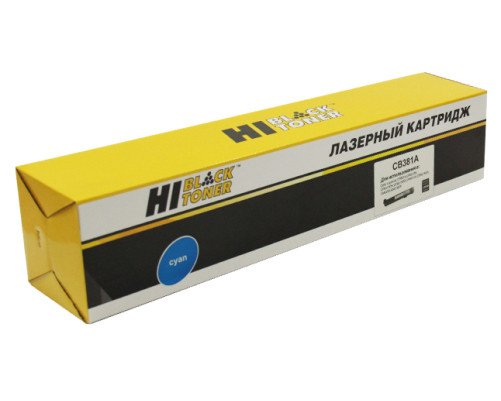 Тонер-картридж Hi-Black (HB-CB381A) для HP CLJ CP6015dn/CM6030/6040MFP, Восстанов, голубой (21000 стр.)