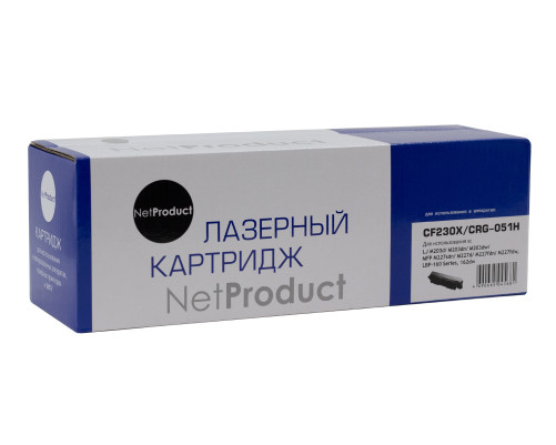 Тонер-картридж NetProduct (N-CF230X/051H) для HP LJ Pro M203/MFP M227/LBP162dw/MF 264dw/267dw, (4000 стр.)