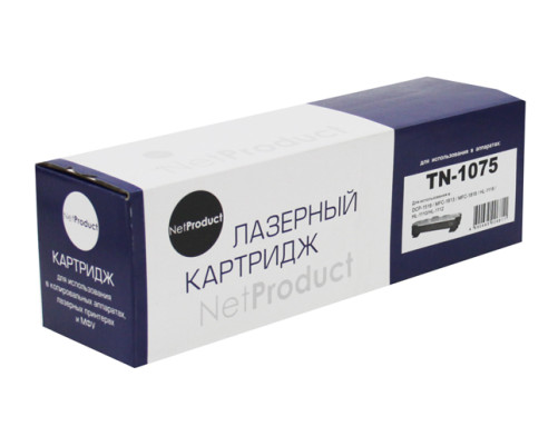 Тонер-картридж NetProduct (N-TN-1075) для Brother HL-1110R/1112R/DCP-1510R/MFC-1810R, (1000 стр.)