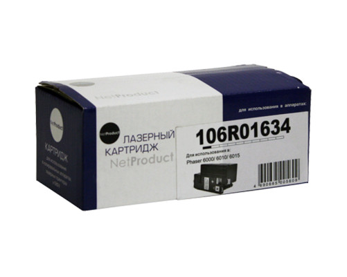 Тонер-картридж NetProduct для Xerox Phaser 6000/6010/WC6015, черный (2000 стр.)