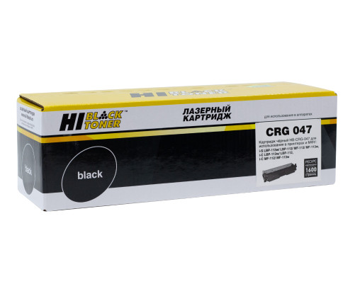 Тонер-картридж Hi-Black (HB-№047) для Canon i-SENSYS LBP112w/113w/MF112/113w (1600 стр.)