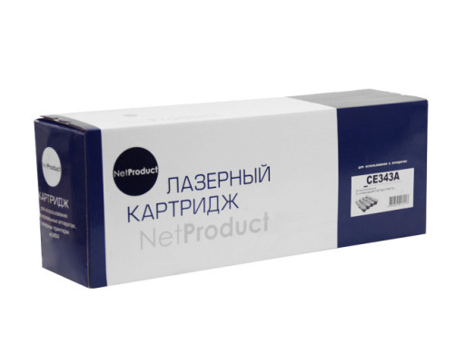 Картридж NetProduct (N-CE343A) для HP CLJ Enterprise MFP M775dn/775f/775z, № 651A, пурпурный (16000 стр.)