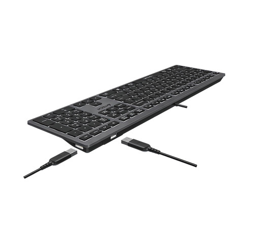 Клавиатура проводная A4Tech Fstyler FX60H, серый