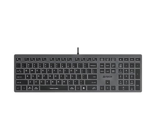 Клавиатура проводная A4Tech Fstyler FX60H, серый