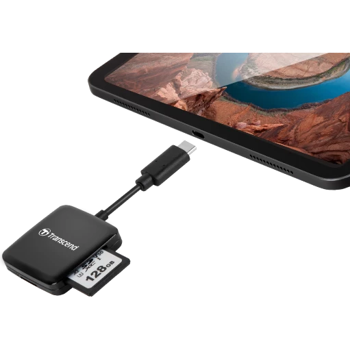 Картридер Transcend TS-RDC3, SD/microSD, USB3.0 type-C