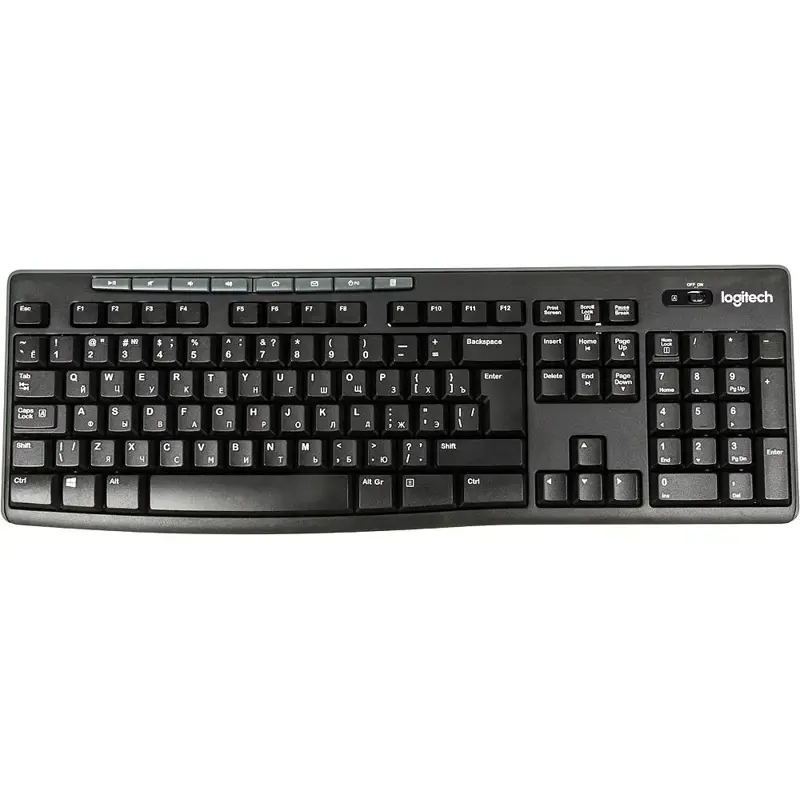 Комплект (клавиатура/мышь) беспроводной Logitech MK270 (USB, FM, keyboard:2xAAA, mouse:optical, 1000dpi, 3btn+Roll, 1xAA) Retail