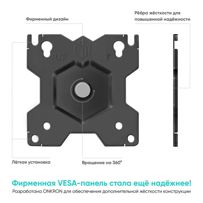 Кронштейн для 2-х мониторов ONKRON D208E