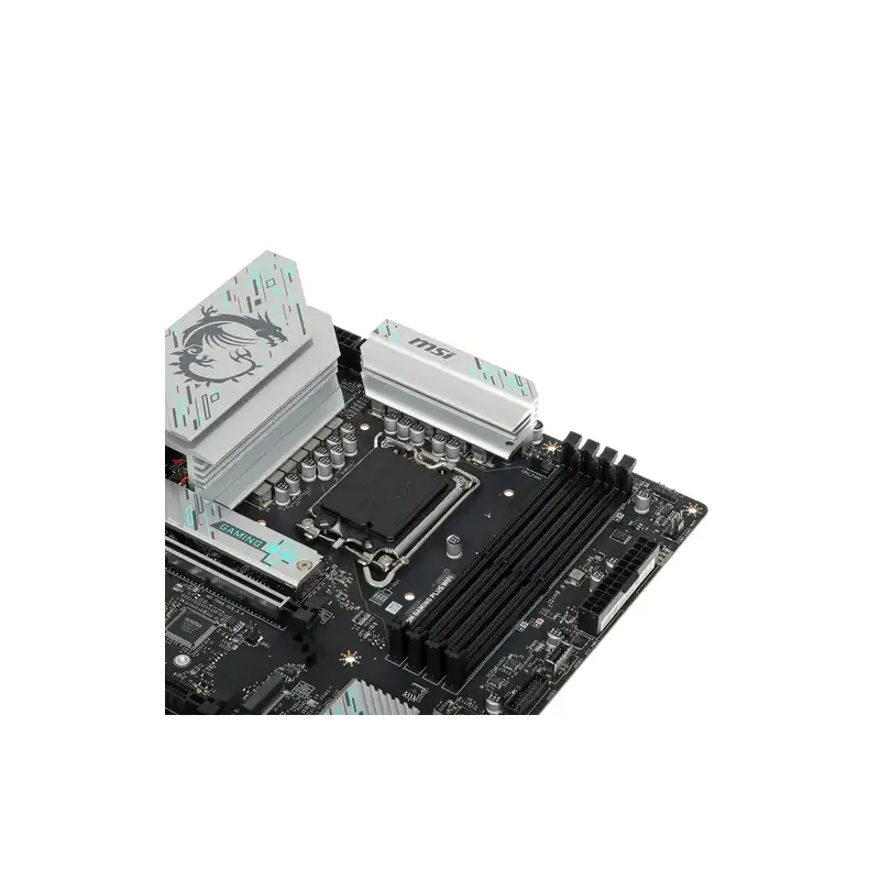 Материнская плата MSI INTEL B760 s1700, 4xDDR5(256GB), 2xHDMI 2.1/2xDP, 2xPCIe 4.0x16, 1xPCIe 3.0, 1xLAN (2.5GbE), Wi-Fi, BT, 4xSATA 6Gb/s, 2xM.2, 4xUSB 3.2, 2xUSB 2.0, 1xPS/2, mATX