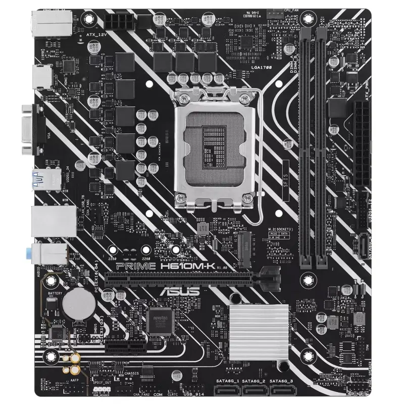 Материнская плата ASUS PRIME H610M-K  (LGA1700)