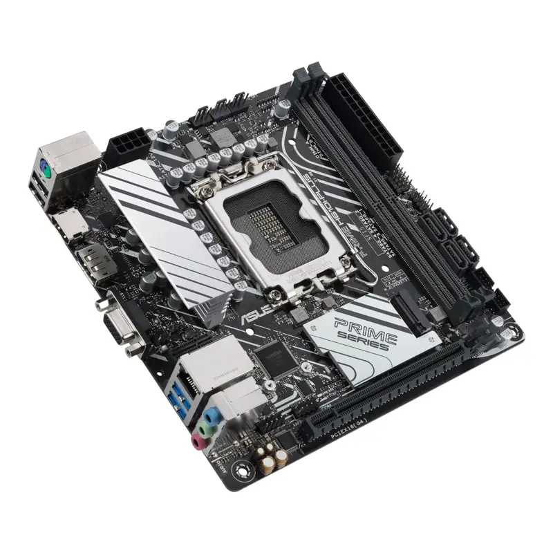 Материнская плата ASUS PRIME H610I-PLUS-CSM, LGA1700, B610, 2*DDR5, 4*SATA, 1*M.2, 2*USB 3.2, 2*USB 2.0, 1*PCIx16, HDMI+DP+VGA, mITX; 90MB1GB0-M0EAYC