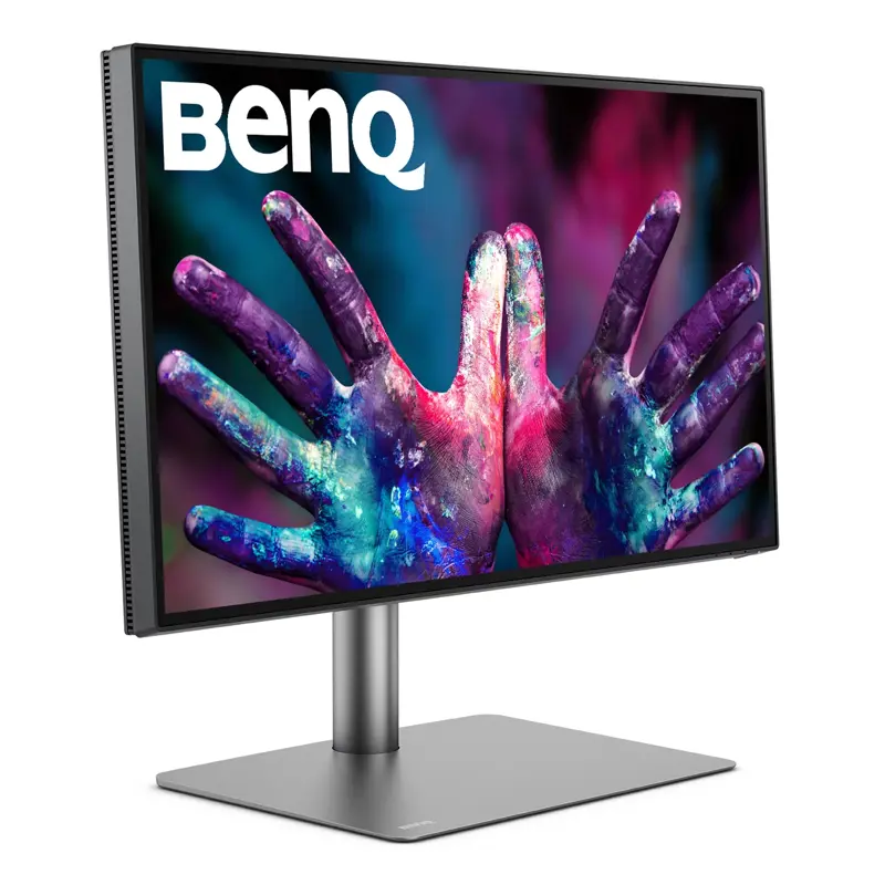 Монитор 27" Benq PD2725U, 3840x2160, IPS,  60Hz, 1200:1, 400cd, 5ms, 2*HDMI, DP; 4*USB 3,0; Thunderbolt 3, Speakers, Height adj 150, Pivot, 100% sRGB, Flicker-free;Low Blue Light, Calibration Report, 3Y, Grey