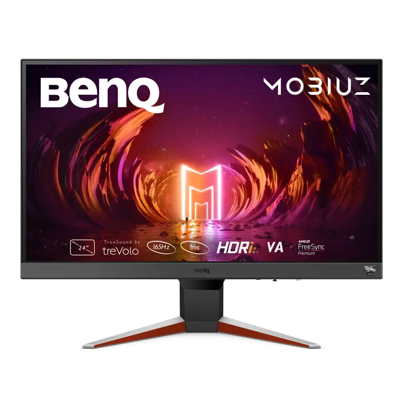 Монитор Benq EX240N 23,8'', 1920x1080, VA, 165Hz, 3000:1, 250cd, 1ms, HDMI, DP, Speakers, FreeSync, 3Y, Black