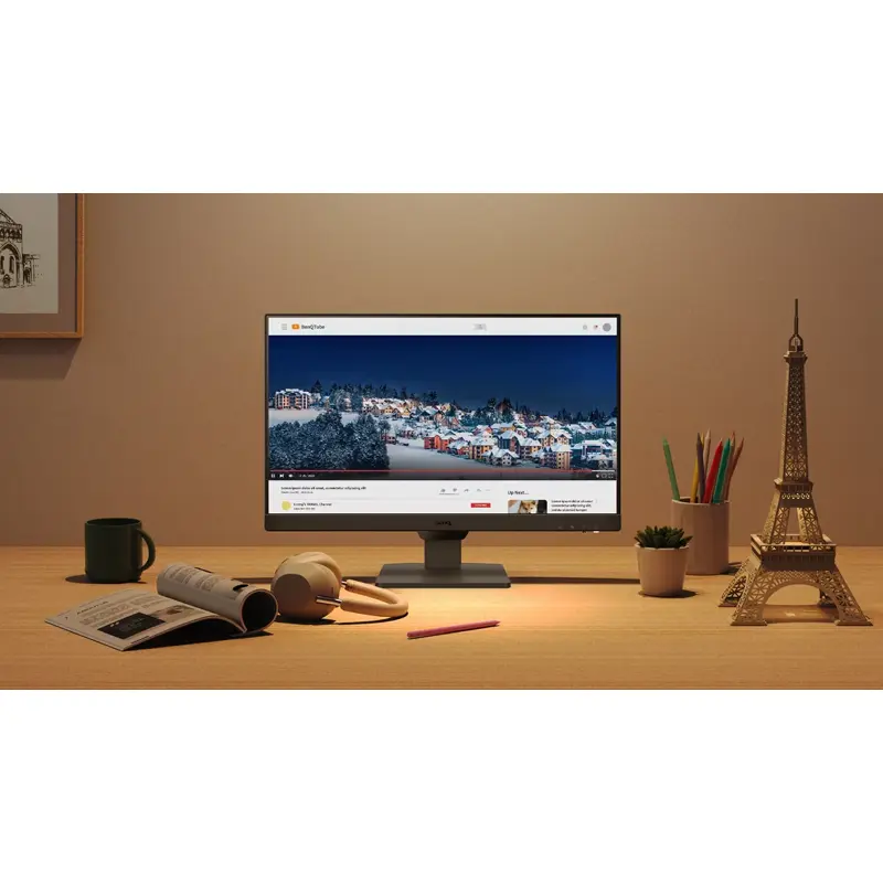 Монитор Benq GW2490E 23,8'', 1920x1080, IPS,  100Hz, 20M:1, 250cd, 5ms, 2*HDMI, DP, Speakers, Flicker-free;Low Blue Light, 3Y, Black