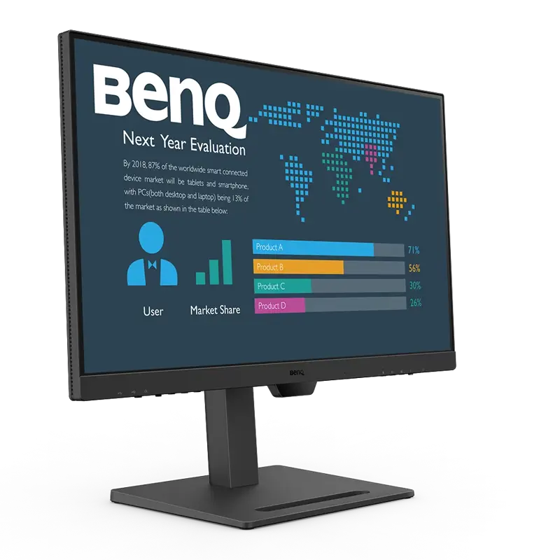 Монитор Benq BL2790QT 27'', 2560x1440, IPS,  60Hz, 20M:1, 250cd, 5ms, 2*HDMI, DP, USB-C (65W)Speakers, Height adj 110, Pivot, Flicker-free; Low Blue Light, 3Y, White