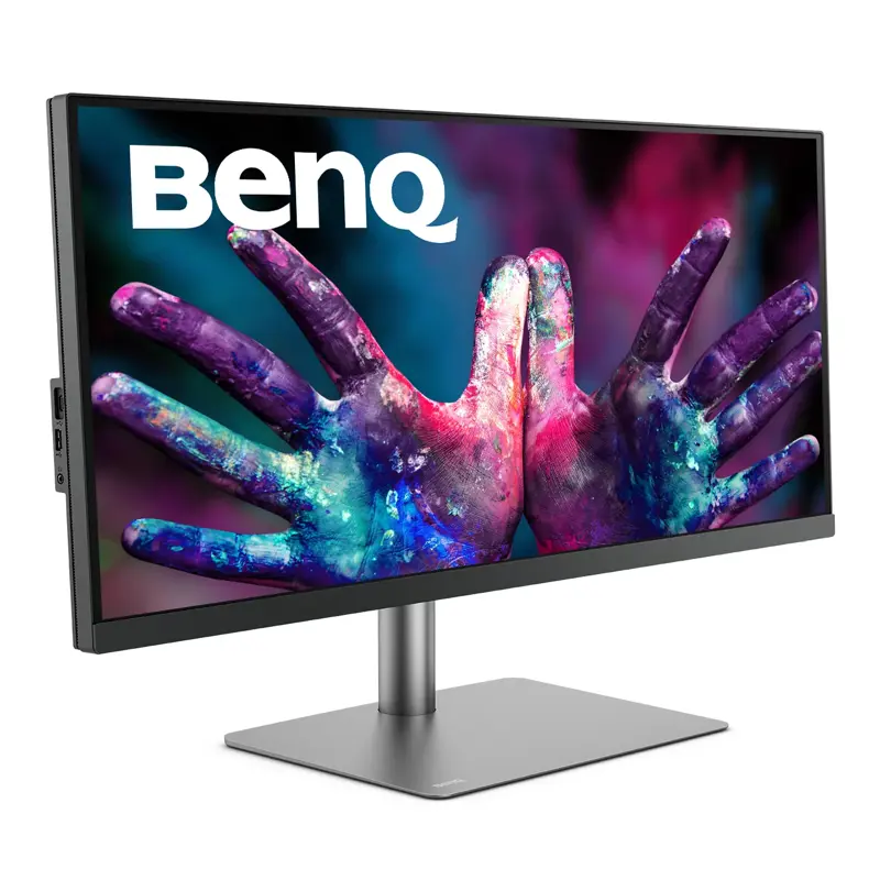 Монитор 34" Benq PD3420Q, 3440x1440, IPS,  60Hz, 1000:1, 400cd, 5ms, 2*HDMI, DP; 4*USB 3,0; USB C*65W, Speakers, Height adj 150, 100% sRGB, Flicker-free;Low Blue Light, Calibration Report, 3Y, Grey