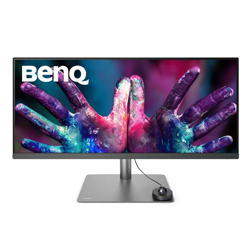 Монитор 34" Benq PD3420Q, 3440x1440, IPS,  60Hz, 1000:1, 400cd, 5ms, 2*HDMI, DP; 4*USB 3,0; USB C*65W, Speakers, Height adj 150, 100% sRGB, Flicker-free;Low Blue Light, Calibration Report, 3Y, Grey