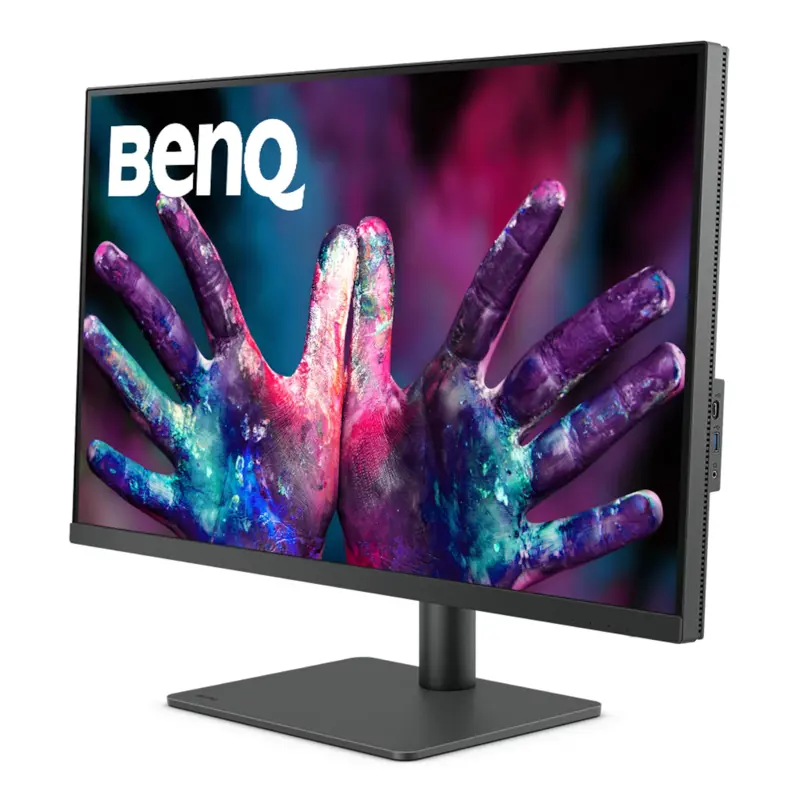 Монитор 31,5" Benq PD3205U, 3840x2160, IPS,  60Hz, 1000:1, 350cd, 5ms, HDMI, DP; 3*USB 3,2; USB C*90W, Speakers, Height adj 110, 99% sRGB, Flicker-free;Low Blue Light, Calibration Report, 3Y, Grey