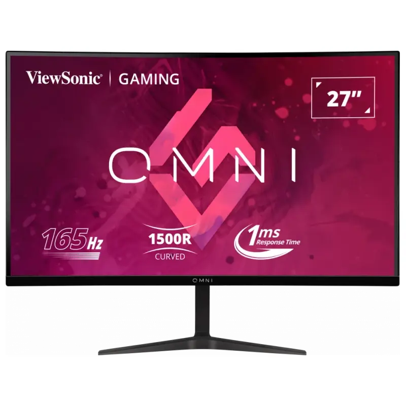 Монитор  27'" ViewSonic VX2718-PC-MHD, Black, 16:9, VA, 1920x1080, 4ms, 250cd, 165Hz, 2xHDMI + DP + Speakers 2Wx2, Vesa