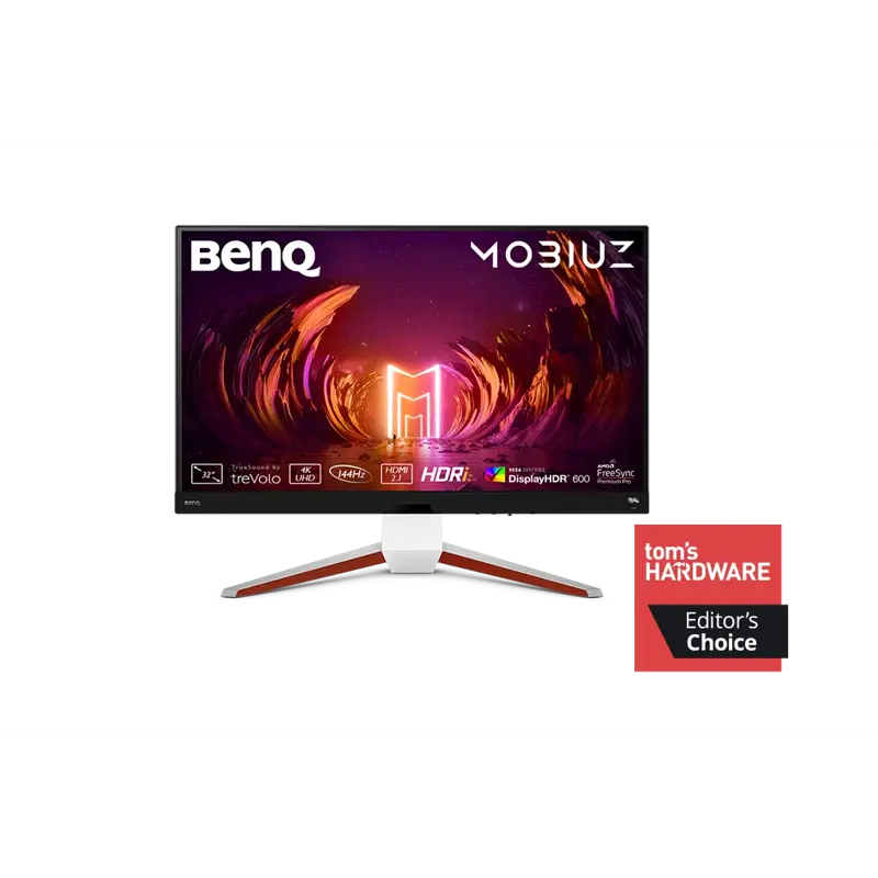 Монитор 31,5" Benq EX3210U, 3840x2160, IPS, 144Hz, 1000:1, 600cd, 1ms, 3xHDMI, DP, Speakers, 5xUSB, FreeSync, Height adj 100, 3Y, White