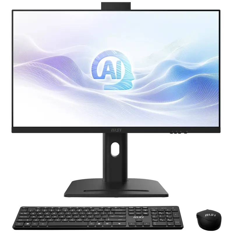 Моноблок MSI Modern AM273QP AI 1UM   27"(2560x1440 (матовый) IPS)/Intel Core Ultra 5 125U(1.3Ghz)/16384Mb/512PCISSDGb/noDVD/Int:Intel® Graphics/Cam/BT/WiFi/war 1y/8.05kg/Black/Win11Pro + Wireless KB+M