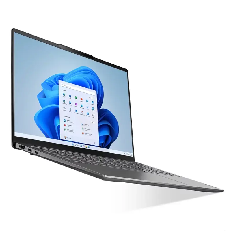 Ноутбук Lenovo Yoga Slim 6 14IRH8 14"(2240x1400 IPS)/Intel Core i7 13700H(2.4Ghz)/16384Mb/512SSDGb/noDVD/Int:Intel Iris Xe Graphics/Cam/BT/WiFi/65WHr/war 1y/1.35kg/misty grey/Win11Home + 65W, RU kbd