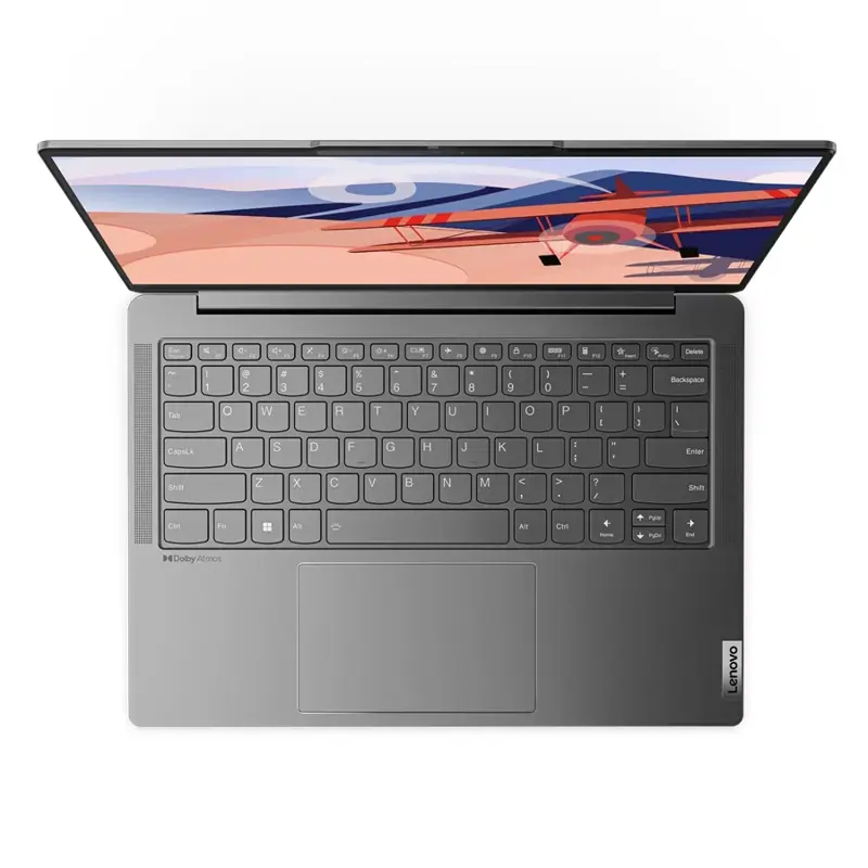 Ноутбук Lenovo Yoga Slim 6 14IRH8 14"(2240x1400 IPS)/Intel Core i7 13700H(2.4Ghz)/16384Mb/512SSDGb/noDVD/Int:Intel Iris Xe Graphics/Cam/BT/WiFi/65WHr/war 1y/1.35kg/misty grey/Win11Home + 65W, RU kbd