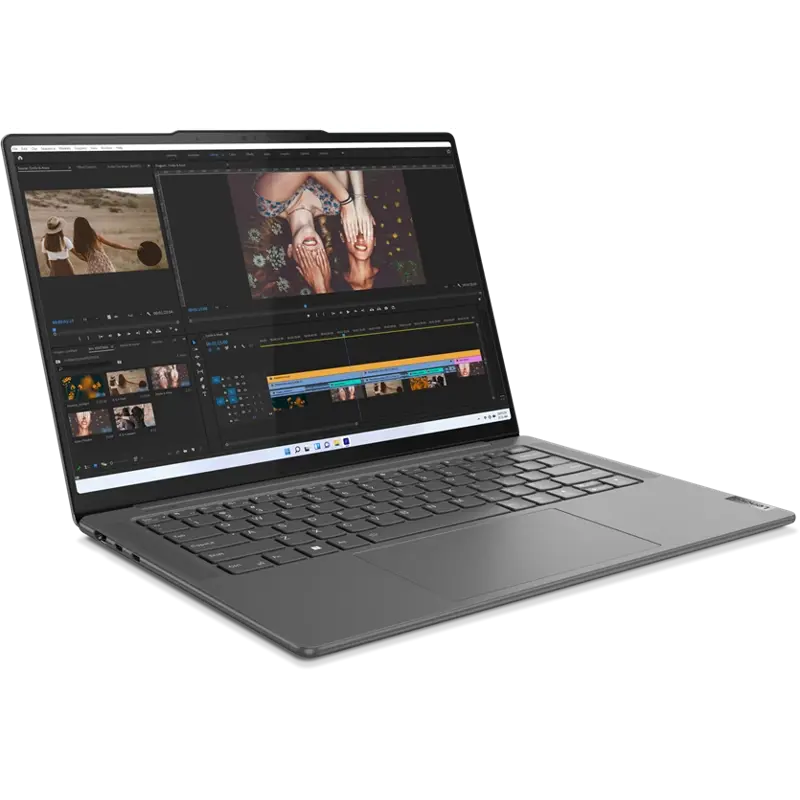 Ноутбук Lenovo Yoga Pro 7 14AHP9 14.5"(3072x1920 IPS)/AMD Ryzen 7 8845HS(3.8Ghz)/16384Mb/1024SSDGb/noDVD/Int:AMD Radeon 780M/Cam/BT/WiFi/73WHr/war 1y/1.49kg/luna grey/Win11Home + 140W, RU kbd