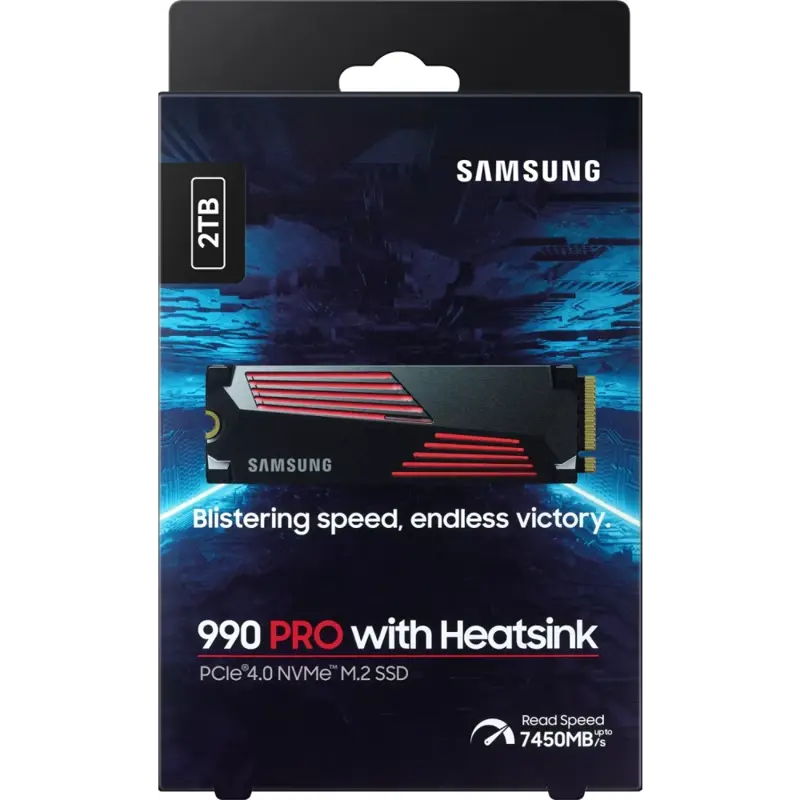 Твердотельный накопитель Samsung 990 PRO, 2TB , M.2(22x80mm)