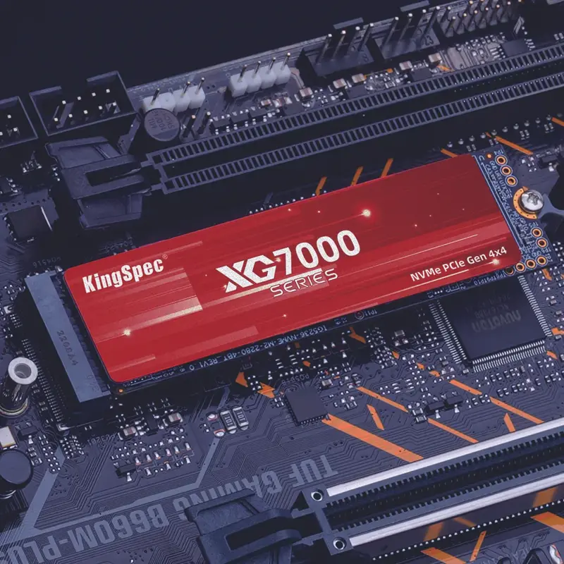 Твёрдотельный накопитель KingSpec M.2 NVMe 4.0 512GB (XG7000-512 2280)