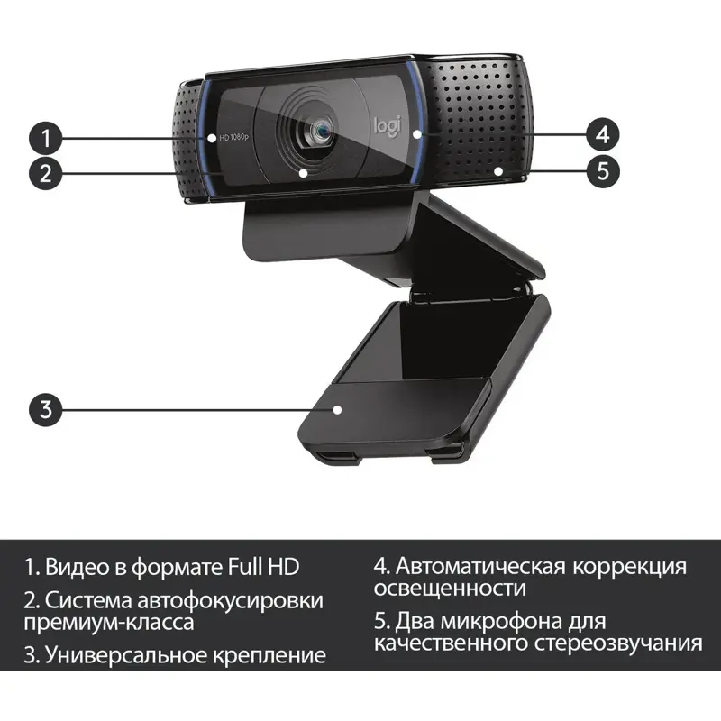 Веб-камера Logitech  HD Pro C920