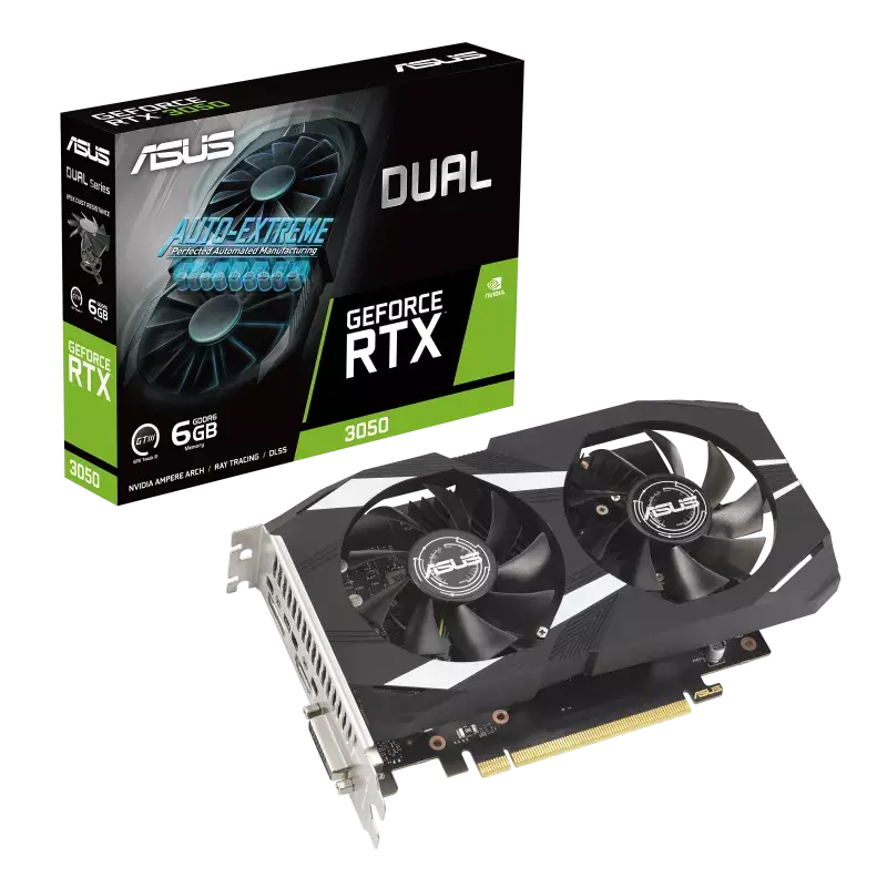 Видеокарта ASUS Dual GeForce RTX 3050 OC Edition 6GB GDDR6