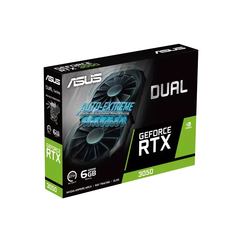 Видеокарта ASUS Dual GeForce RTX 3050 OC Edition 6GB GDDR6