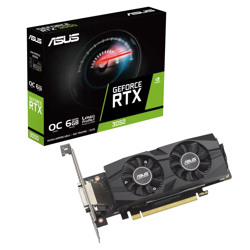 Видеокарта ASUS GeForce RTX 3050 LP BRK OC Edition 6GB GDDR6