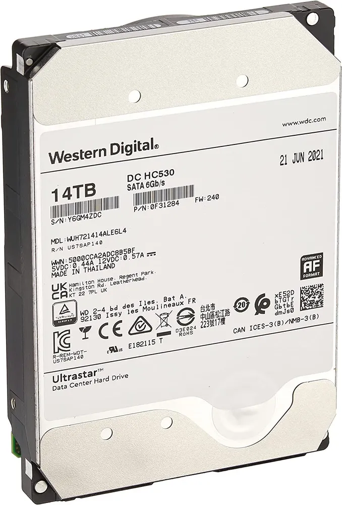 Жесткий диск 14TB Western Digital Ultrastar DC HC530 WUH721414ALE6L0