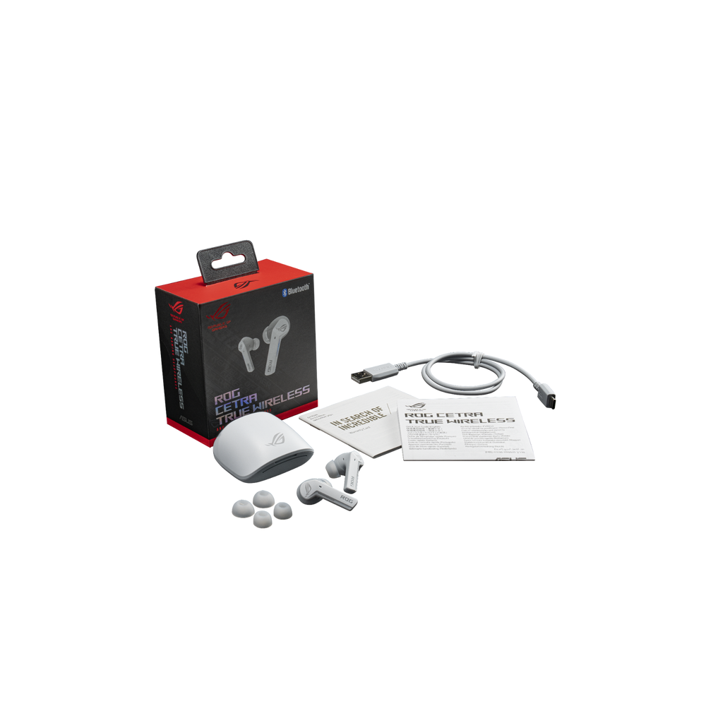 Гарнитура беспроводная ASUS ROG CETRA TRUE WIRELESS, белый Гарнитура беспроводная ASUS ROG CETRA TRUE WIRELESS, белый