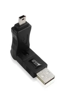 Переходник USB 2.0 AM-MiniUSB, поворотный 360 градусов, GC-AM2M5