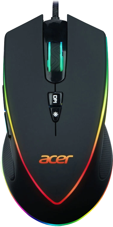 Мышь проводная игровая ACER OMW131, черный