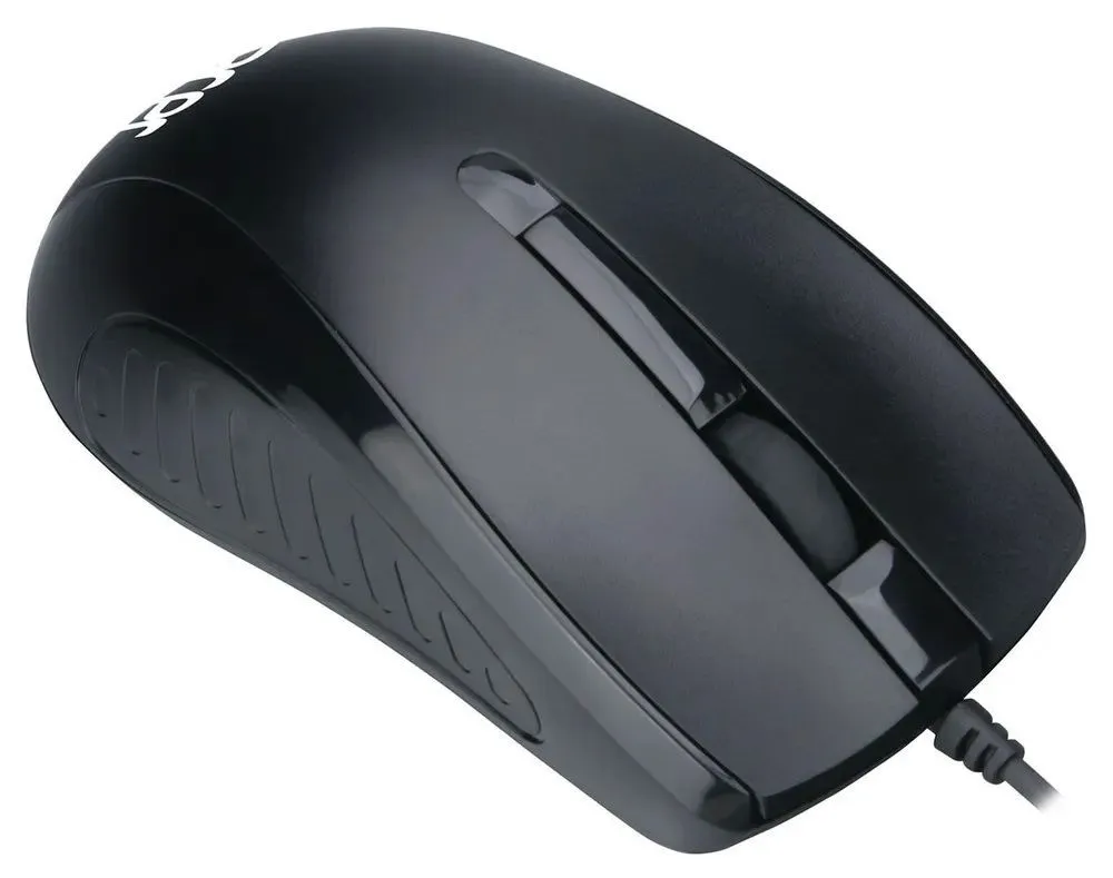 Мышь проводная Acer OMW136, 1200 dpi, USB, 3 кнопки, черный